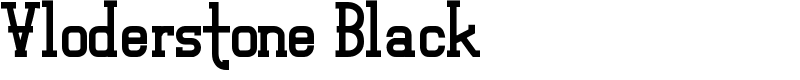 Vloderstone Black Font