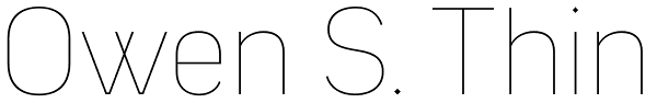 Owen S. Thin Font