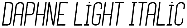 Daphne Light Italic Font