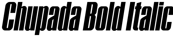 Chupada Bold Italic Font