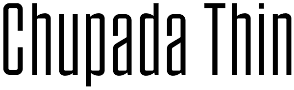 Chupada Thin Font