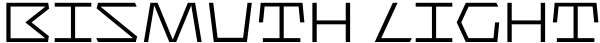 Bismuth Light Font