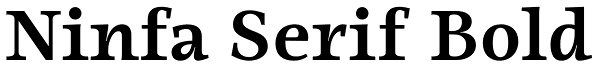 Ninfa Serif Bold Font
