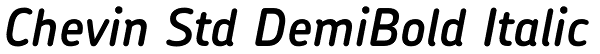 Chevin Std DemiBold Italic Font