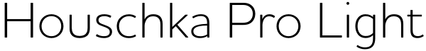 Houschka Pro Light Font