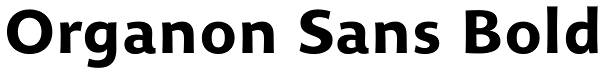 Organon Sans Bold Font