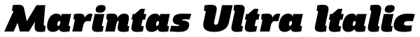 Marintas Ultra Italic Font