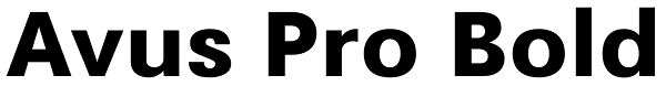 Avus Pro Bold Font