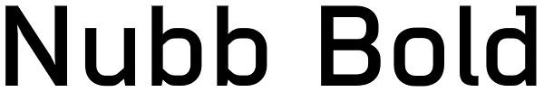 Nubb Bold Font