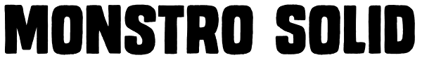 Monstro Solid Font