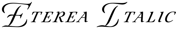 Eterea Italic Font