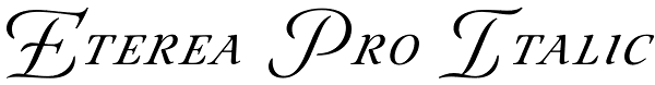 Eterea Pro Italic Font