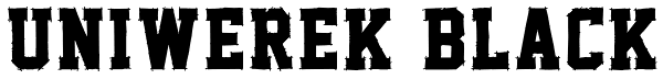 Uniwerek Black Font