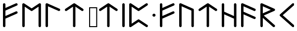 Felt-Tip Futhark Font