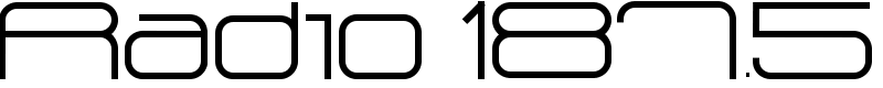 Radio 187.5 Font