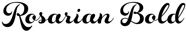 Rosarian Bold Font