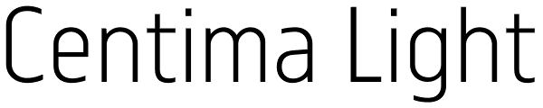 Centima Light Font