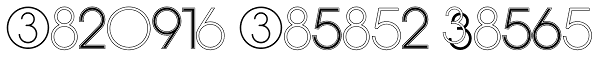 Display Digits Eight Font