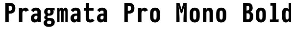 Pragmata Pro Mono Bold Font