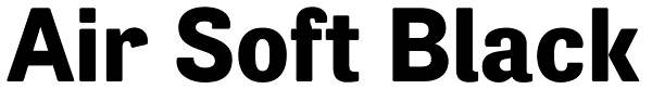 Air Soft Black Font