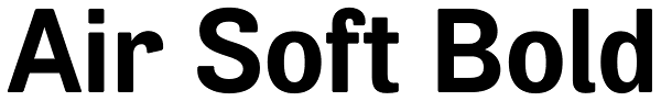 Air Soft Bold Font