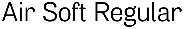 Air Soft Regular Font