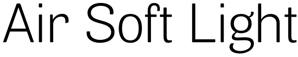 Air Soft Light Font