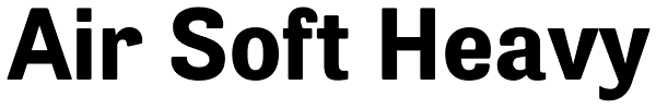 Air Soft Heavy Font