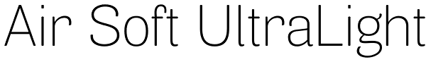 Air Soft UltraLight Font