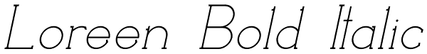 Loreen Bold Italic Font