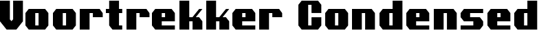 Voortrekker Condensed Font