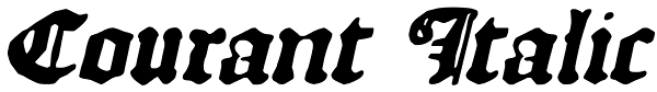 Courant Italic Font