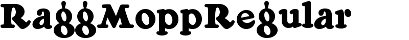 RaggMoppRegular Font