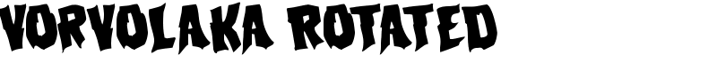 Vorvolaka Rotated Font