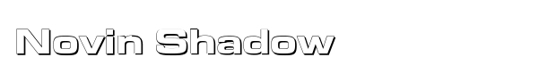 Novin Shadow Font