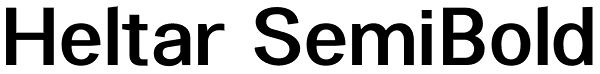 Heltar SemiBold Font