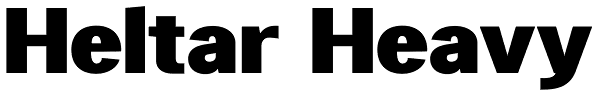Heltar Heavy Font
