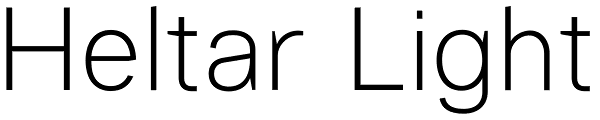 Heltar Light Font