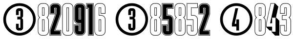 Display Digits Five Font