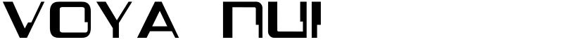 Voya Nui Font