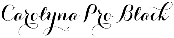 Carolyna Pro Black Font