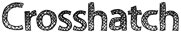 Crosshatch Font