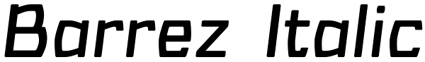 Barrez Italic Font