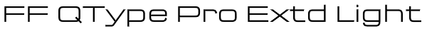 FF QType Pro Extd Light Font