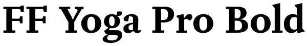 FF Yoga Pro Bold Font