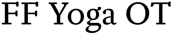 FF Yoga OT Font