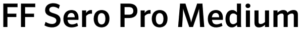 FF Sero Pro Medium Font