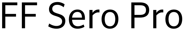 FF Sero Pro Font