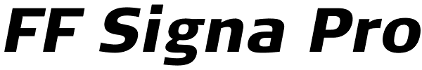 FF Signa Pro  Font