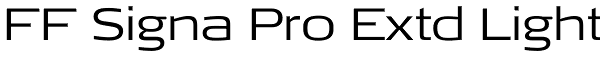 FF Signa Pro Extd Light Font